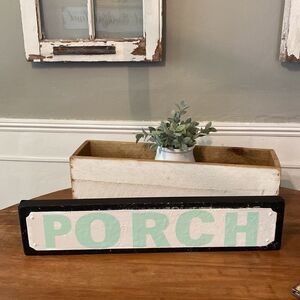 Farmhouse Porch Sign w Hangers or Stand Alone Option